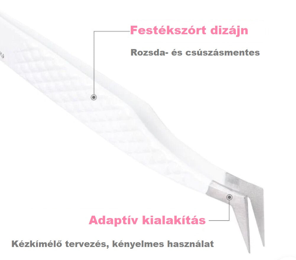 RV-D Nano kristályos Volume szempilla csipesz