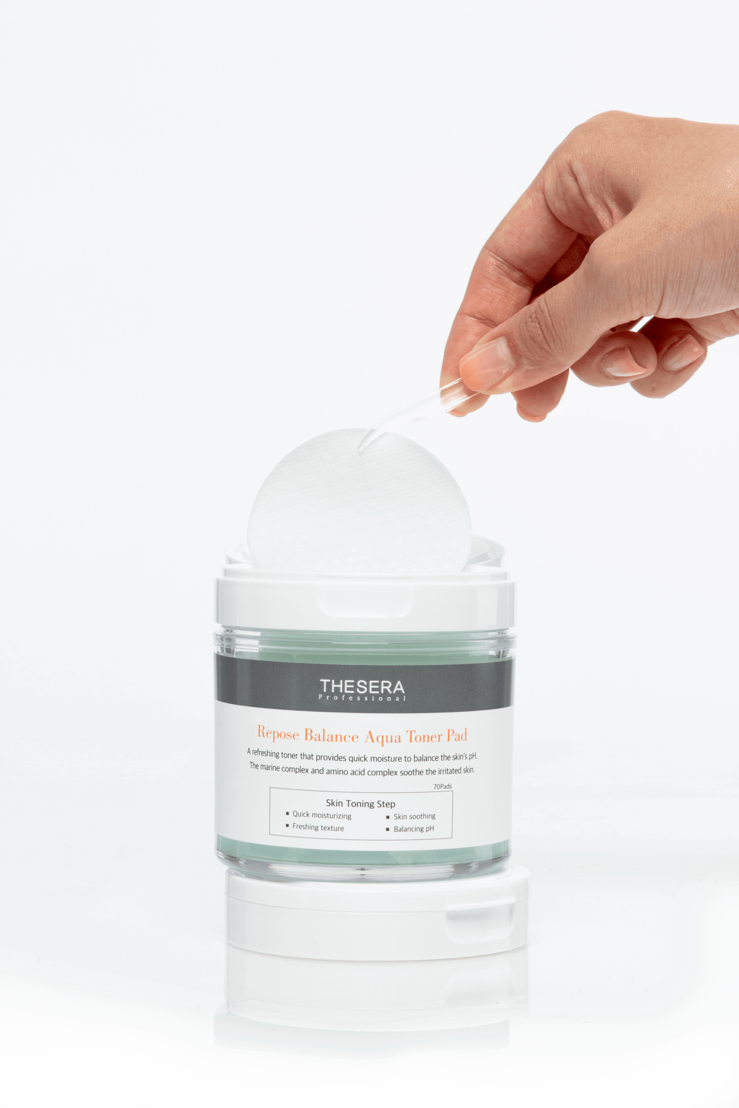 Repose Balance Aqua Toner Pad - hűsítő és frissítő, pH kiegyenlítő hatású arctonikkal átitatott arctisztító korongok