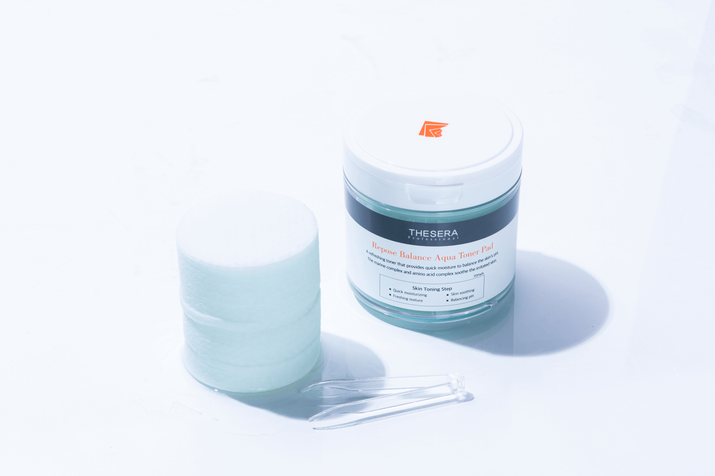 Repose Balance Aqua Toner Pad - hűsítő és frissítő, pH kiegyenlítő hatású arctonikkal átitatott arctisztító korongok